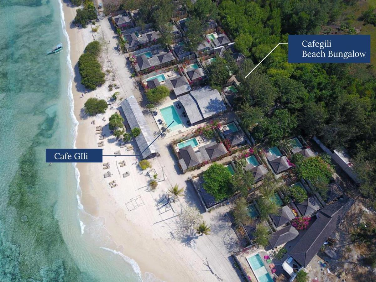 Bungalow Cafe Gili Beachfront Gili Meno Esterno foto